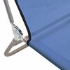 vidaXL Folding Sun Loungers 2 pcs Blue Textilene and Steel