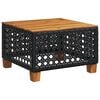 vidaXL 5 Piece Garden Sofa Set with Cushions Black Poly Rattan