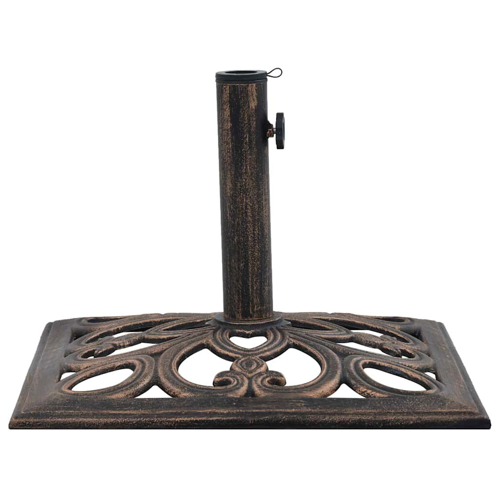 vidaXL Umbrella Base Bronze 12 kg 49 cm Cast Iron, bronze vidaXL Umbrella Base Bronze 12 kg 49 cm Cast Iron