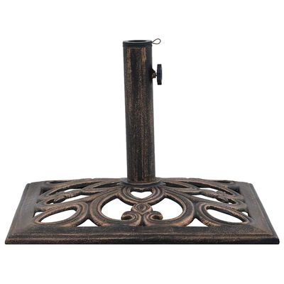 vidaXL Umbrella Base Bronze 12 kg 49 cm Cast Iron, bronze vidaXL Umbrella Base Bronze 12 kg 49 cm Cast Iron