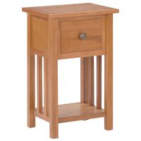 vidaXL Magazine Table with Drawer 35x27x55 cm Solid Oak Wood,  vidaXL Magazine Table with Drawer 35x27x55 cm Solid Oak Wood