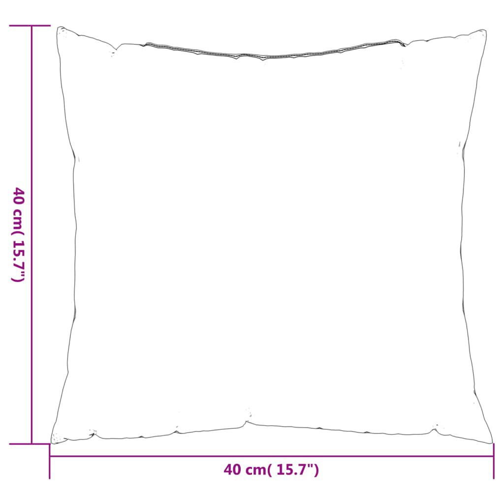 vidaXL Throw Pillows 4 pcs Multicolour 40x40 cm Fabric