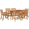 vidaXL 7 Piece Garden Dining Set Solid Wood Acacia
