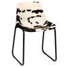 vidaXL Dining Chairs 2 pcs Genuine Goat Leather