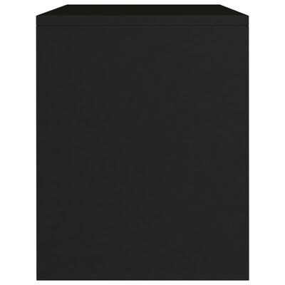 vidaXL Bedside Cabinet Black 40x30x40 cm Engineered Wood, black vidaXL Bedside Cabinet Black 40x30x40 cm Engineered Wood
