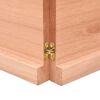 vidaXL Wall Shelf Light Brown 160x60x(2-4) cm Treated Solid Wood Oak