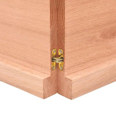 vidaXL Wall Shelf Light Brown 160x60x(2-4) cm Treated Solid Wood Oak, light brown vidaXL Wall Shelf Light Brown 160x60x(2-4) cm Treated Solid Wood Oak
