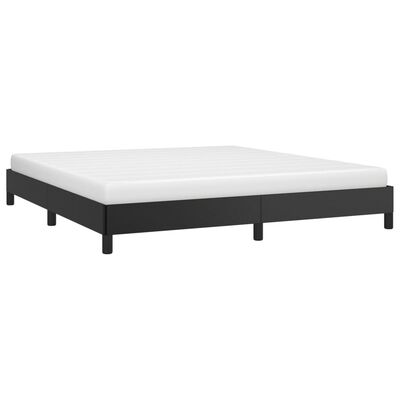 vidaXL Bed Frame without Mattress Black 180x200 cm Super King Faux Leather