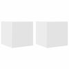 vidaXL Wall Mounted TV Cabinets 2 pcs White 30.5x30x30 cm