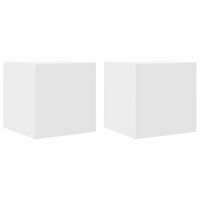 vidaXL Wall Mounted TV Cabinets 2 pcs White 30.5x30x30 cm