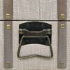 vidaXL Storage Bench Solid Wood and Steel 111x34x37 cm