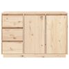 vidaXL Sideboard 111x34x75 cm Solid Wood Pine
