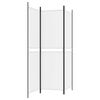 vidaXL 3-Panel Room Divider White 150x180 cm Fabric