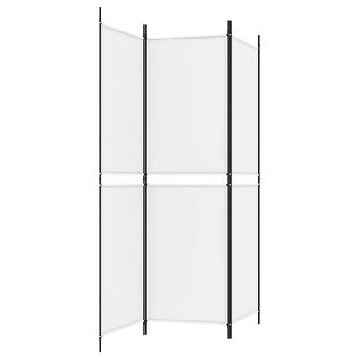 vidaXL 3-Panel Room Divider White 150x180 cm Fabric, white vidaXL 3-Panel Room Divider White 150x180 cm Fabric
