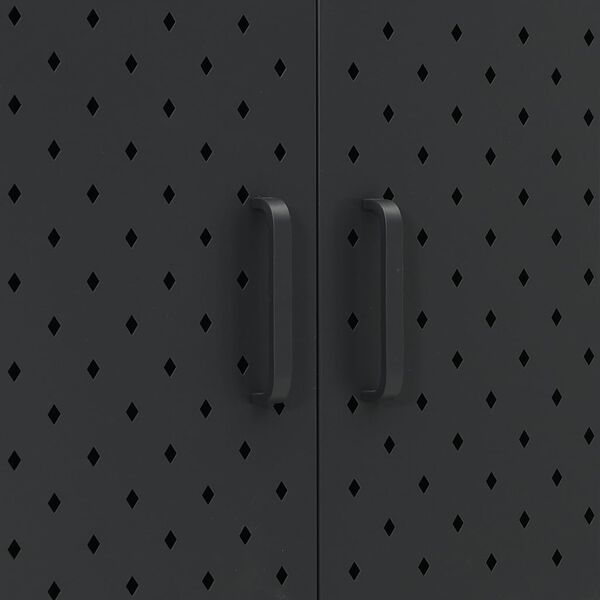 vidaXL Highboard Black 80x35x100 cm Steel