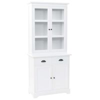 vidaXL Welsh Dresser with 4 Doors MDF and Pinewood 80x40x180 cm,  vidaXL Welsh Dresser with 4 Doors MDF and Pinewood 80x40x180 cm