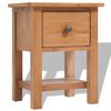 vidaXL Nightstands 2 pcs 36x30x47 cm Solid Oak Wood