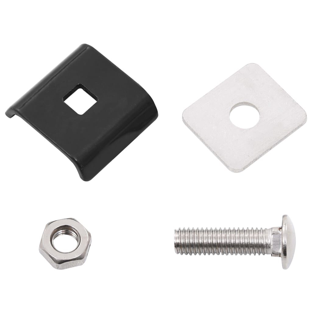 vidaXL Grid Mat Connector 25 Sets Anthracite