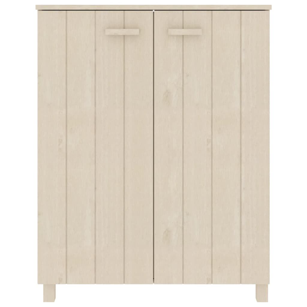 vidaXL Shoe Cabinet HAMAR Honey Brown 85x40x108 cm Solid Wood Pine