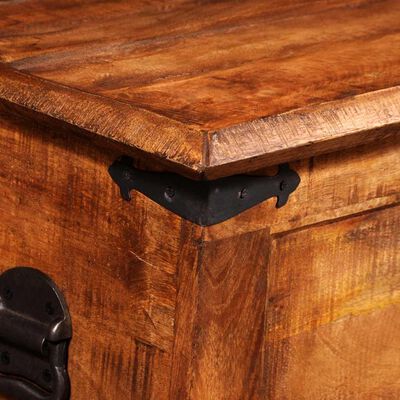 vidaXL Storage Chest Rough Mango Wood