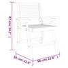 vidaXL 5 Piece Garden Dining Set Solid Wood Acacia