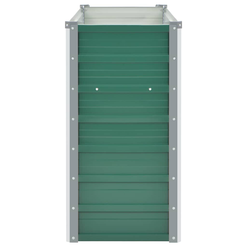 vidaXL Garden Raised Bed Galvanised Steel 100x40x77 cm Green