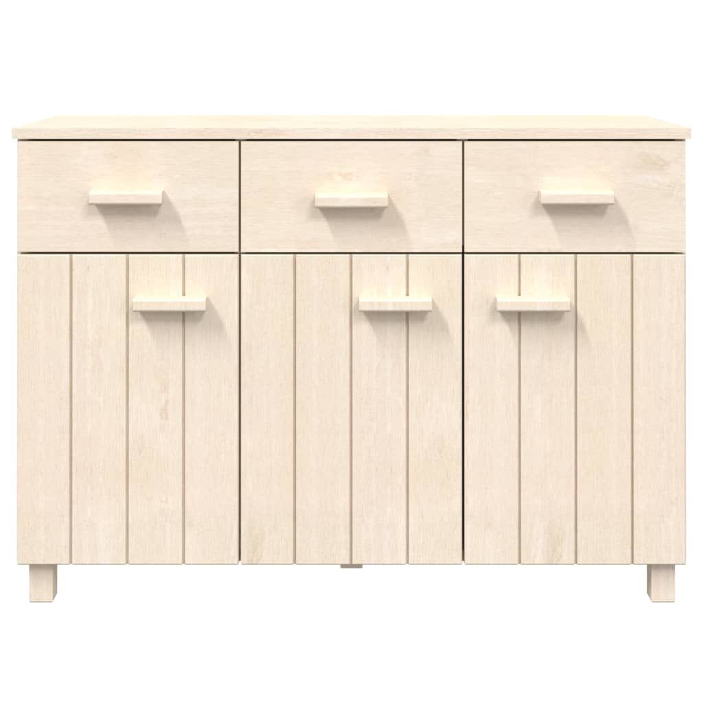 vidaXL Sideboard HAMAR Honey Brown 113x40x80 cm Solid Wood Pine