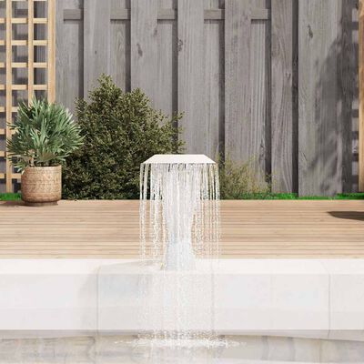 vidaXL Pool Fountain Stainless Steel 64x30x52 cm Silver,  vidaXL Pool Fountain Stainless Steel 64x30x52 cm Silver