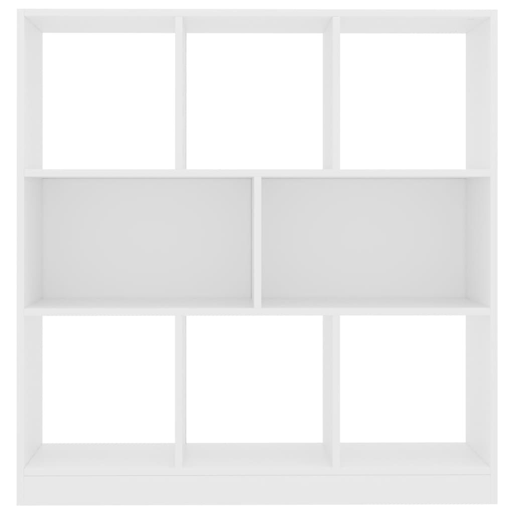 vidaXL Book Cabinet White 97.5x29.5x100 cm Engineered Wood