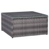 vidaXL 5 Piece Garden Sofa Set with Cushions & Pillows Poly Rattan Grey