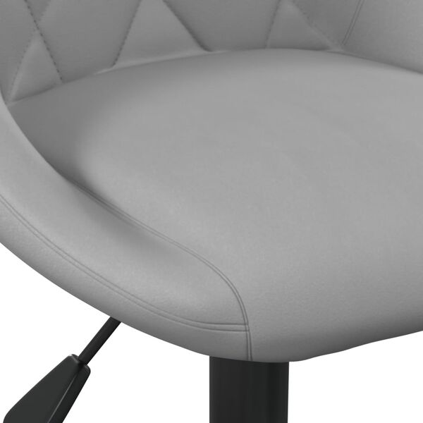 vidaXL Bar Stool Light Grey Velvet