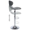 vidaXL Bar Stools 2 pcs Grey Faux Leather