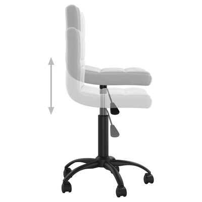 vidaXL Swivel Office Chair Light Grey Velvet, light grey vidaXL Swivel Office Chair Light Grey Velvet