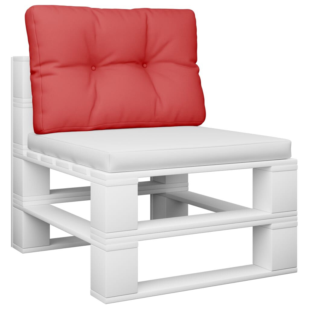 vidaXL Pallet Cushion Red 50x40x12 cm Fabric