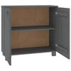 vidaXL Sideboard HAMAR Dark Grey 85x35x80 cm Solid Wood Pine