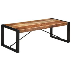 vidaXL Dining Table 120x55x40 cm Solid Rough Wood Mango