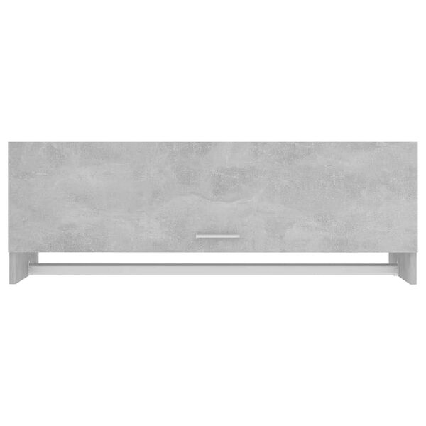 vidaXL Wardrobe Concrete Grey 100x32.5x35 cm Engineered Wood