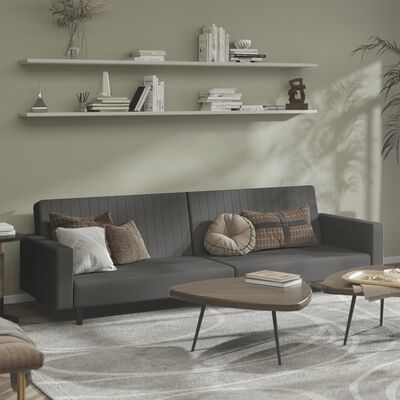 vidaXL 2-Seater Sofa Bed Dark Grey Velvet, dark grey vidaXL 2-Seater Sofa Bed Dark Grey Velvet