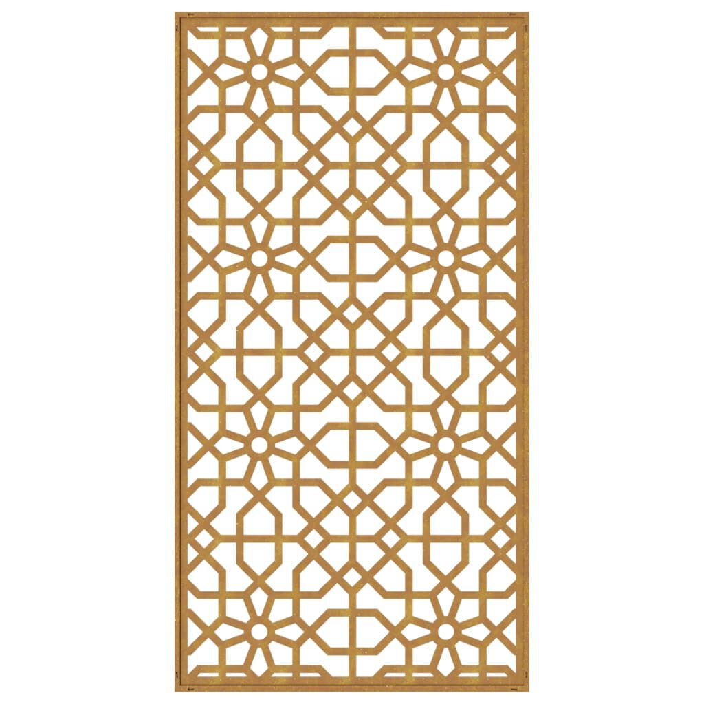 vidaXL Garden Wall Decoration 105x55 cm Corten Steel Moorish Design