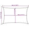 vidaXL Sunshade Sail 160 g/m&sup2; Cream 4x5 m HDPE