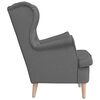 vidaXL Armchair Dark Grey 74x84x100 cm Fabric