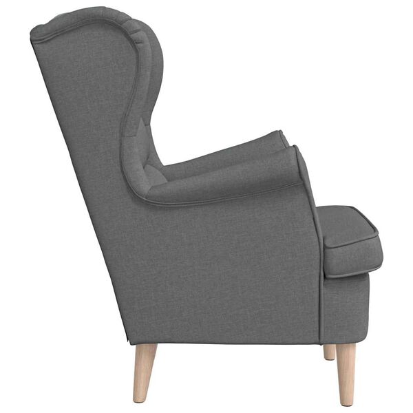 vidaXL Armchair Dark Grey 74x84x100 cm Fabric