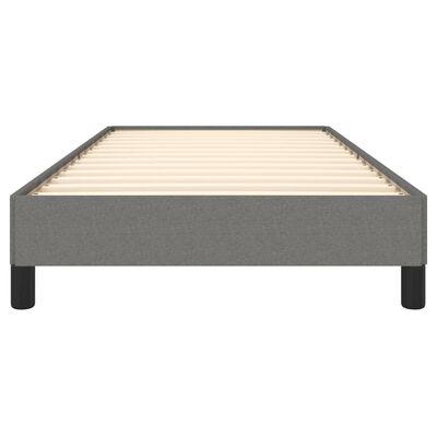 vidaXL Bed Frame without Mattress Dark Grey 92x187 cm Single Fabric