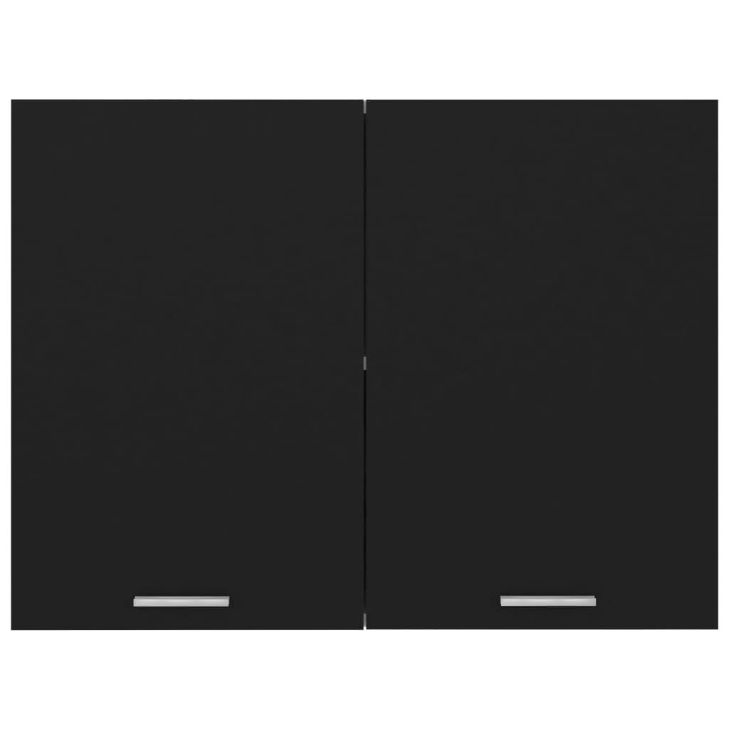 vidaXL Hanging Cabinet Lyon Black 80x31x60 cm Engineered Wood