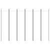 vidaXL 6-Panel Room Divider White 300x200 cm Fabric