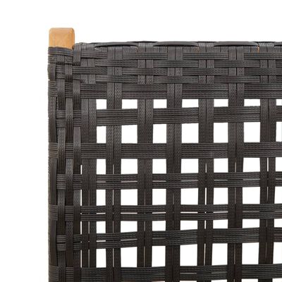 vidaXL Garden Chairs 2 pcs Black Solid Wood Acacia and Poly Rattan, black vidaXL Garden Chairs 2 pcs Black Solid Wood Acacia and Poly Rattan