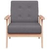 vidaXL Armchair Dark Grey Fabric