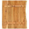 vidaXL Bathroom Vanity Top Solid Acacia Wood 80x52x2.5 cm