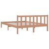 vidaXL Bed Frame without Mattress Honey Brown Solid Wood 160x200 cm