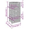 vidaXL Storage Unit with 6 Baskets 47x37x100 cm Water Hyacinth